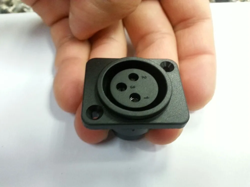 

6pcs XLR 3 Pin Female Chassis Panel Mounted Socket ADAPTER