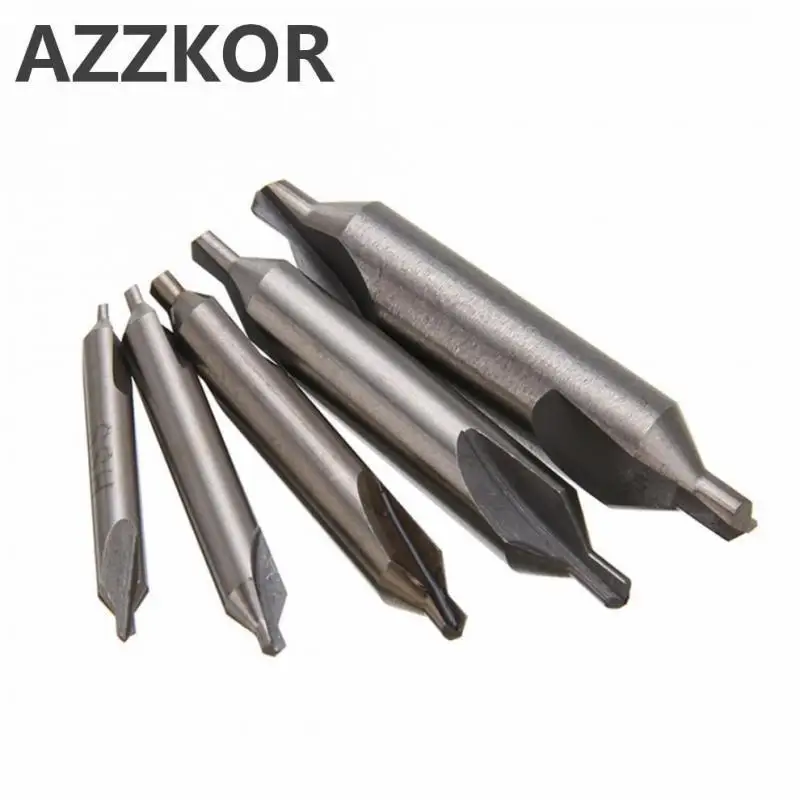 AZZKOR Center Drill For Turning Milling Tools Machine Wholesale High Quality Double Ended Centel Drill Bit Metal Drill 60 Degree