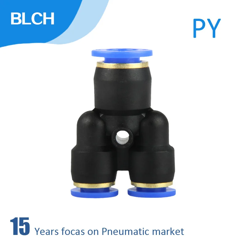 

3 Way Port Y Shape Air Pneumatic 12mm 8mm 10mm 6mm 4mm OD Hose Tube Push in Gas Plastic Pipe Fitting Connectors Quick Fittings