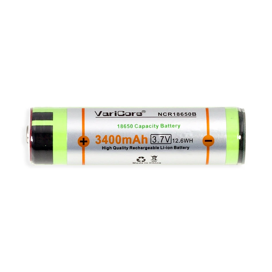 1-10PCS VariCore protected for  18650 3400mAh battery NCR18650B with original new PCB 3.7V  Suitable for flashlights