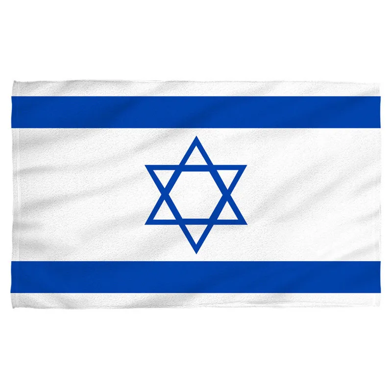 Novelty Israeli Flag Israel Flag Microfiber Towel for Bath Flag Kitchen Face Travel Towel for Shower Bathroom Soft Absorpition