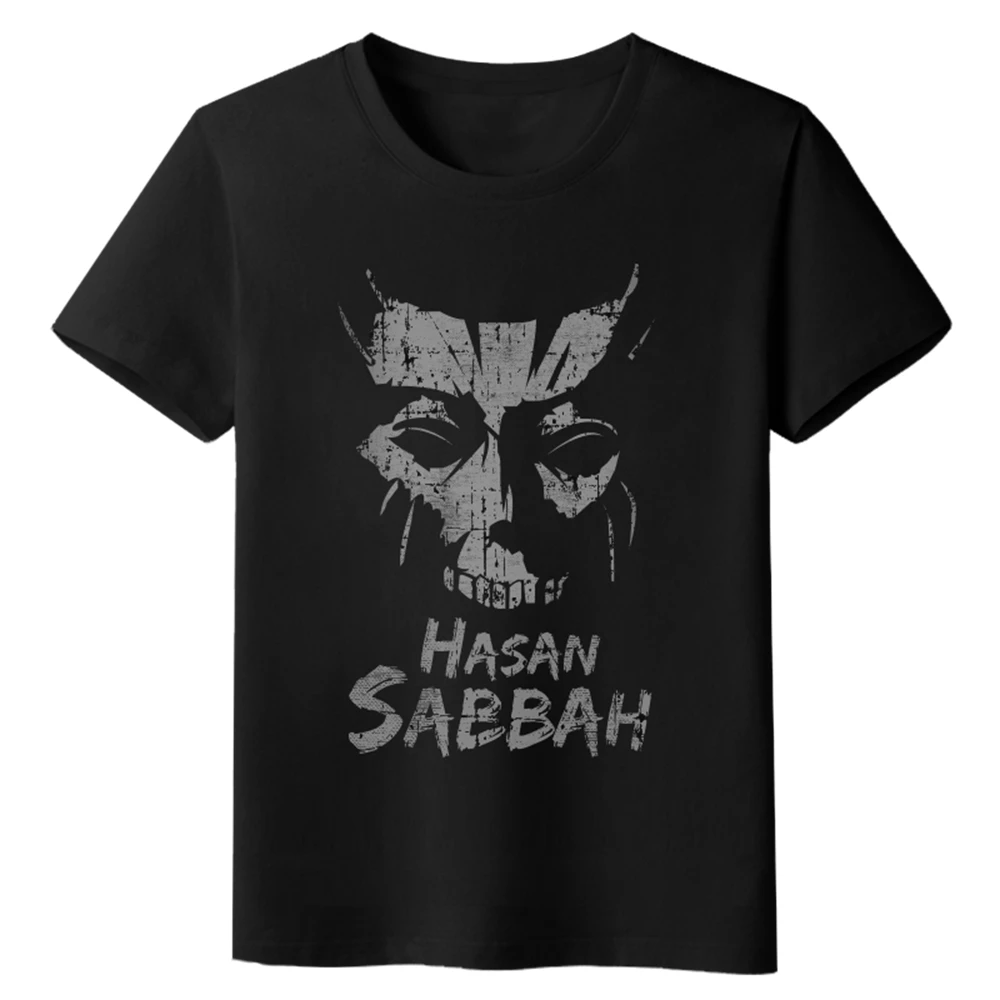 Anime JK Game Fate Zero FGO Hassan Sabbah Cosplay Shirt Casual Fate Grand Order T-Shirt Tops Tee Black Women Men t shirt tshirt