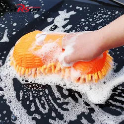 Carsun-esponja de microfibra para lavadora de coches, cepillos para el cuidado del coche, toalla de lavado, guantes para coche, accesorios de estilismo