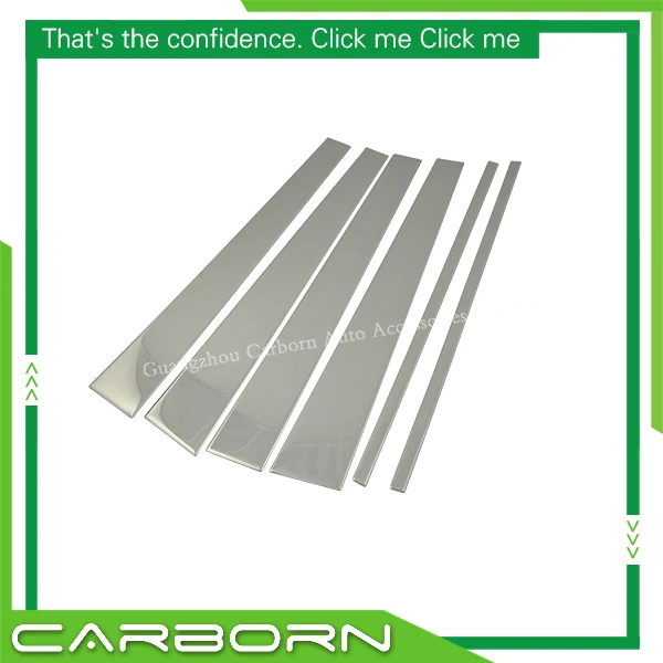 

1997-2007 для Ford Expedition, хорошее качество, нержавеющая сталь 304, окно автомобиля, накладка на стойку B, 6 шт./компл.