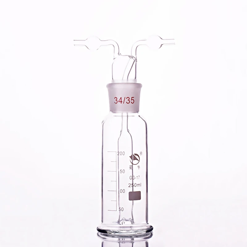 

Monteggia gas washing bottle ,Capacity 250ml,Lab Glass Gas Washing Bottle muencks,Shisha hookah