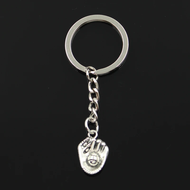 New Fashion Keychain 20x14mm Baseball Glove Pendants DIY Men Jewelry Car Key Chain Ring Holder Souvenir For Gift