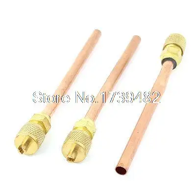 

Air Conditioner Refrigeration 6mm OD Tube Service Access Valve 3pcs 4.5" Long