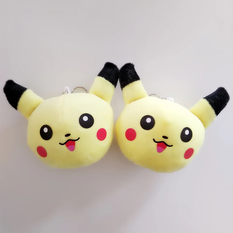 Juguetes de peluche de Pikachu para niños, colgantes de Pikachu, el mejor regalo de Navidad, 10cm, lote de 50 unidades