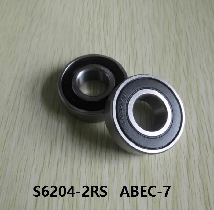 

5pcs ABEC-7 S6204-2RS S6204 2RS 20x47x14 mm Stainless Steel hybrid Si3N4 ceramic bearing fishing reel 20*47*14 S 6204RS 6204