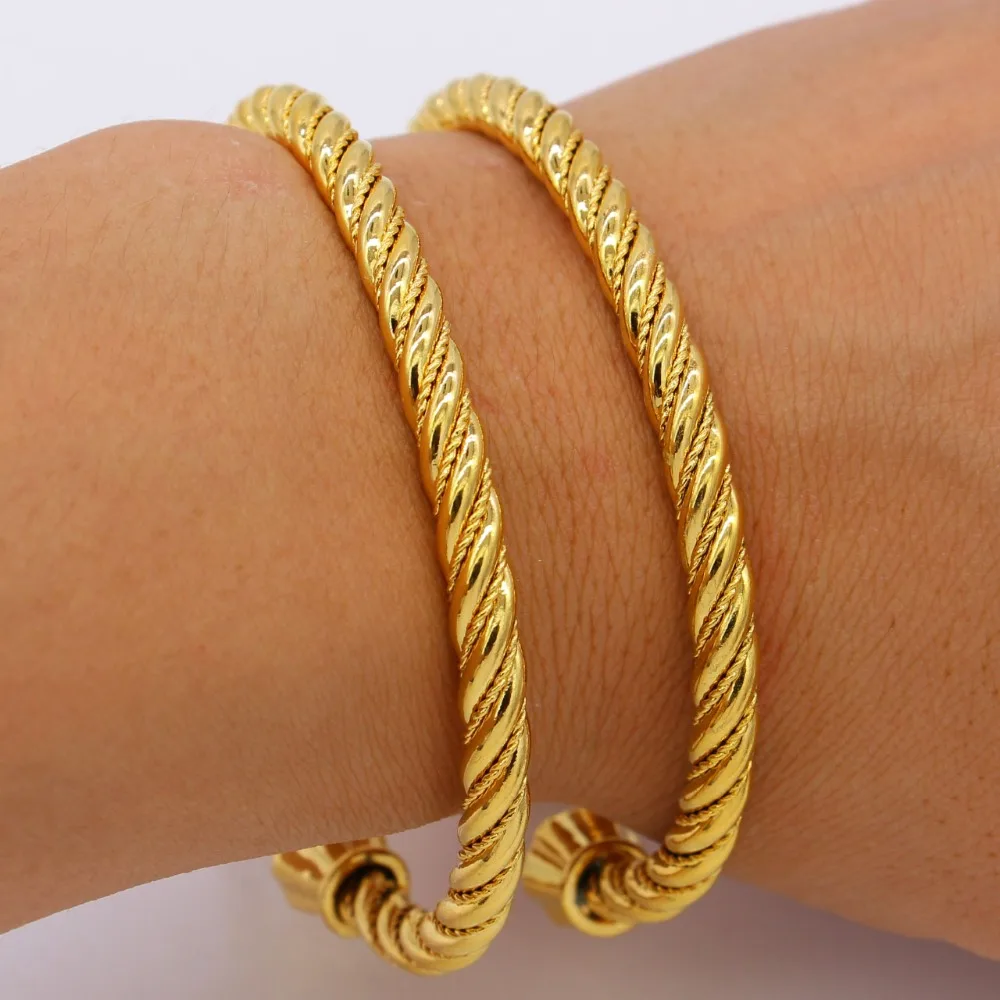 Adixyn Dubai Bracelet & bangles For Women Gold Color Jewelry Ethiopian/African Party Gifts Accessories