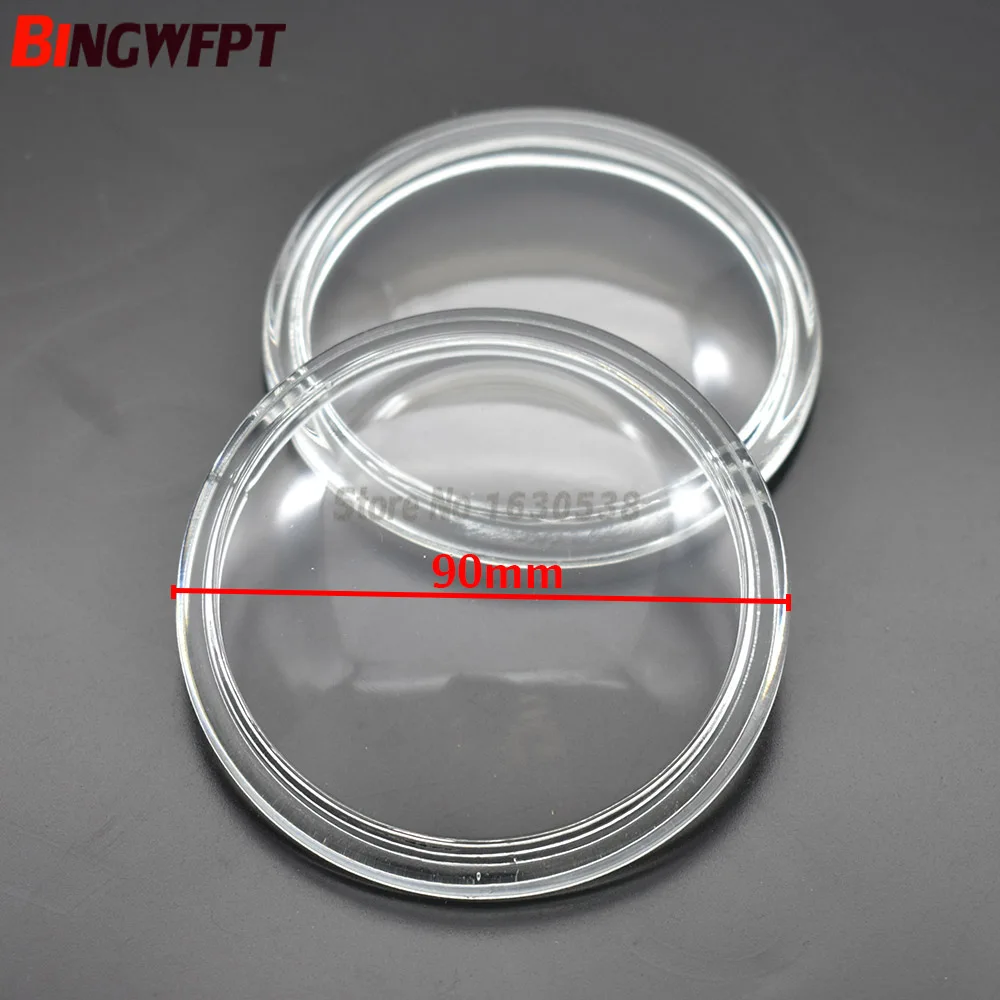 2pcs/set Round Diameter 90mm Fog Lights Lamps Tempered Glass For Renault Master Trafic Kangoo Scenic Megane