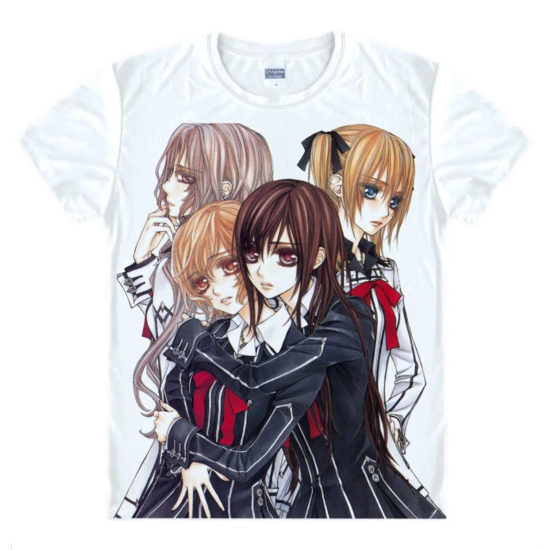 Vampire Knight T-Shirts Multi-style Short Sleeve Shirts Banpaia Naito Yuki Cross Kaname Kuran Zero Kiryu Cosplay Shirt