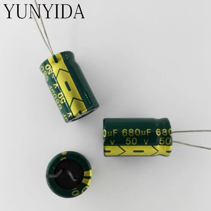 

Aluminum electrolytic capacitor 50V 680UF 13*21MM 10PCS