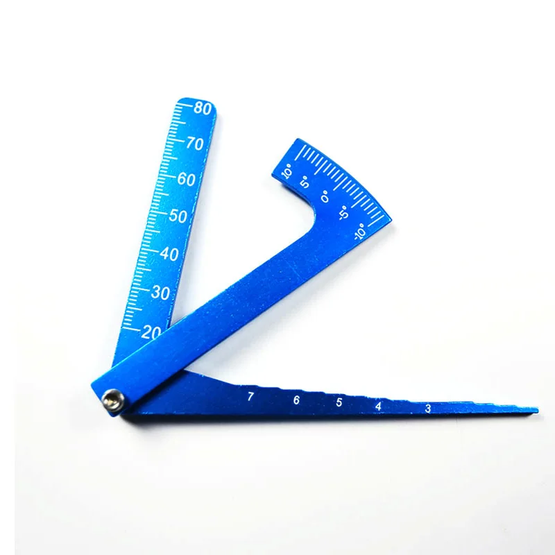 Adjustable Ruler Adjusting Height And Wheel Rim Camber Multi-functional Multi Angle Measuring Template Tool RC Accessory