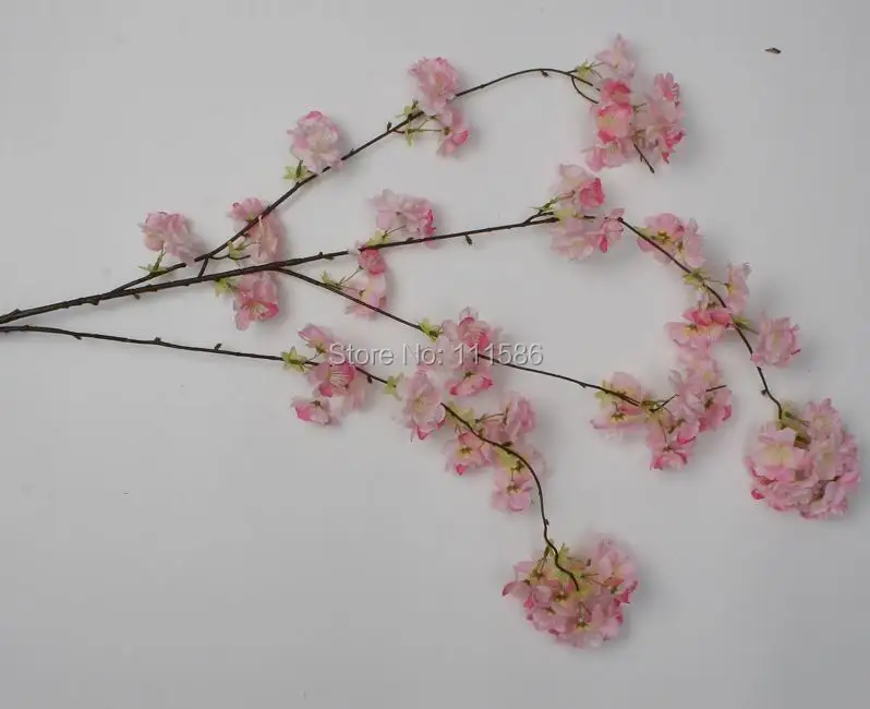 Artificial flower Cherry blossom (150cm) orchid 2017 NEW!! (20pcs/lot) Home/wedding Decoration flowers 3 Colors Available