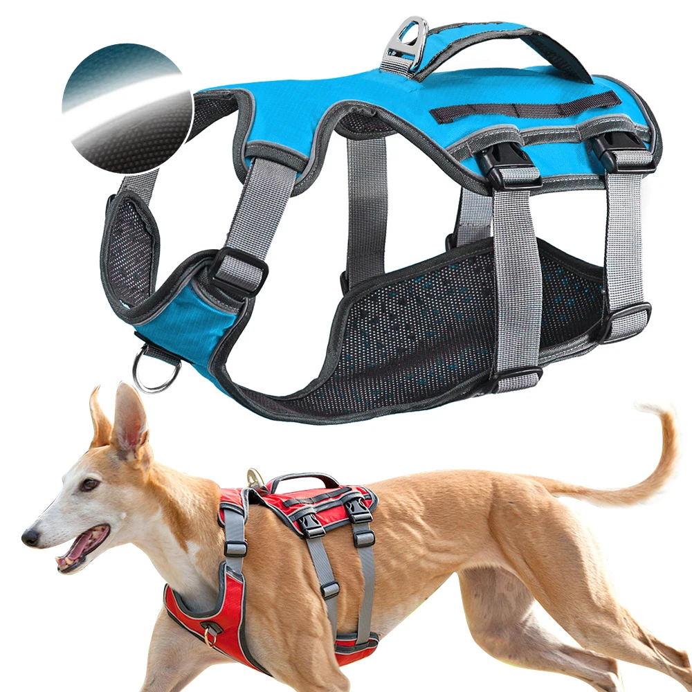 Reflective Pet Dog Harness Accessories Dogs Training Vest for Pet Big Dogs Leash Adjustable Harness Service Dog Lead Padded Rope