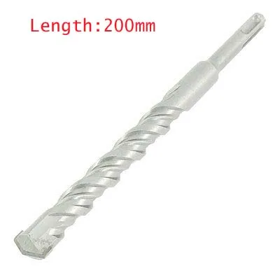 OZE19921102 Tool Drilling Tip SDS Plus Shank Tip Width 6/8/10/12/14/16/18/20/22/25mm x 200mm Total Length Masonry Drill Bit