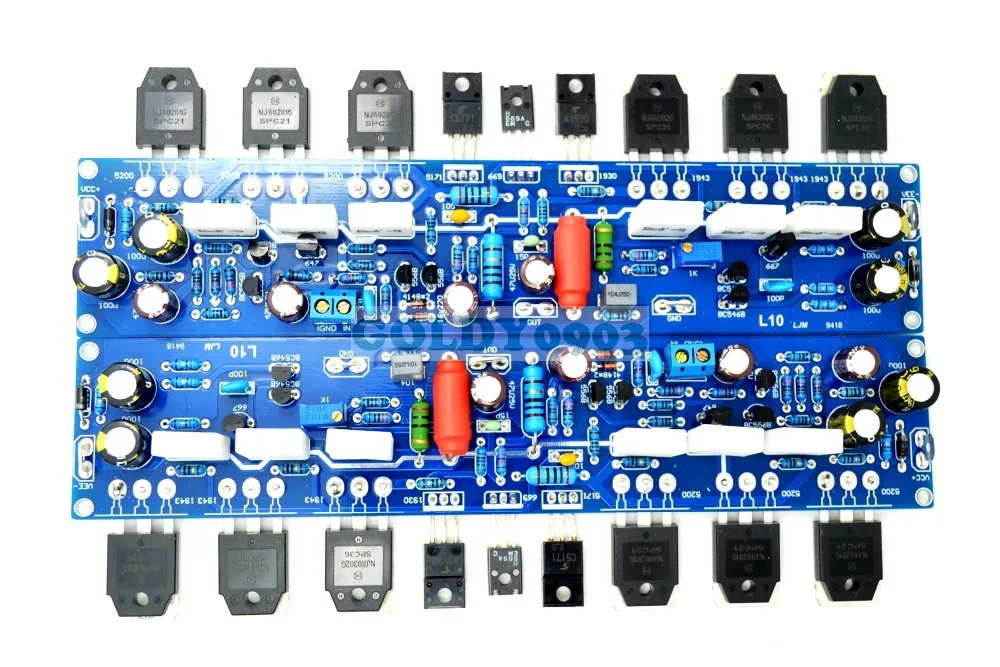 LJM L10-1 2pcs 300W+300W Class AB 4R Amplifier board