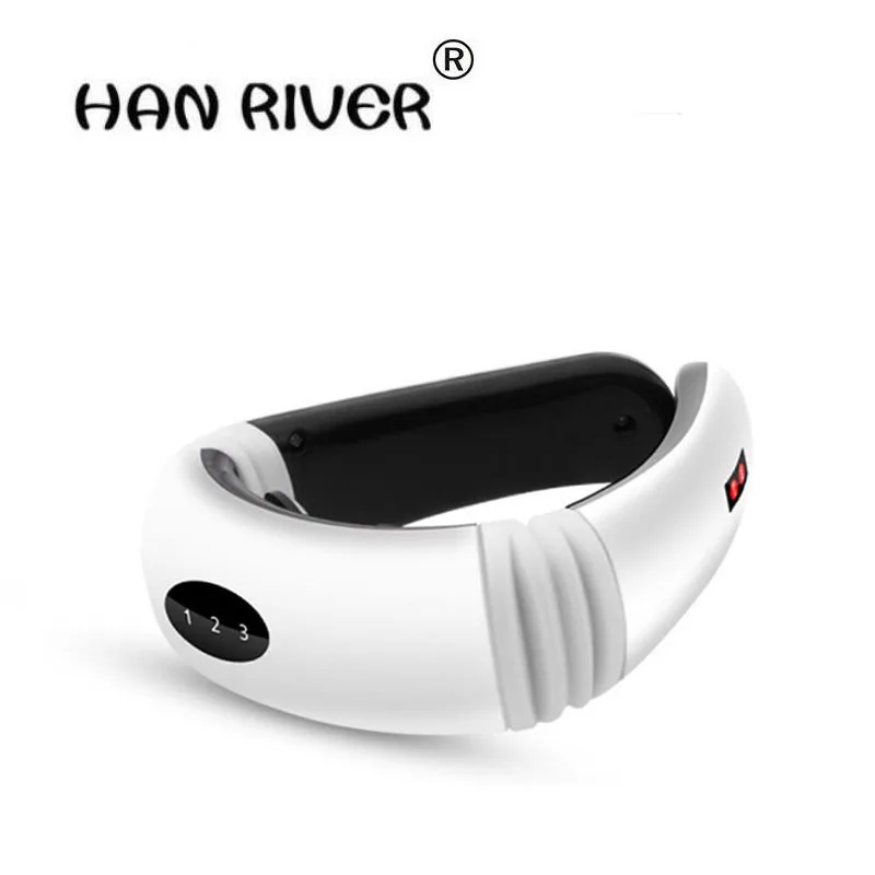 HANRIVER  Cervical spine massager neck meridian heating power kneading full-body massage neck household intelligent pulse