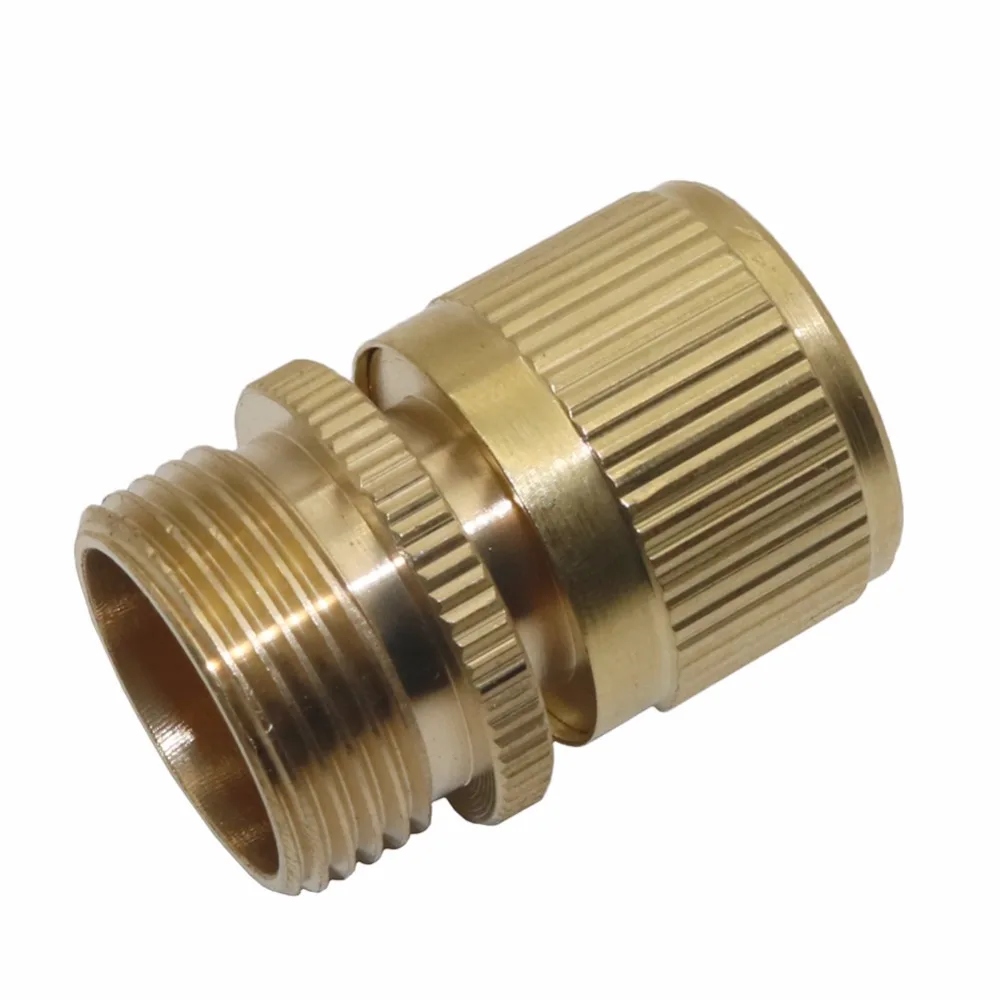 

5 Pcs 3/4 inch Male Thread Quick Connector Brass Garden Water Connector Homebrew Hose Connector Car Wash Pipe Fittings