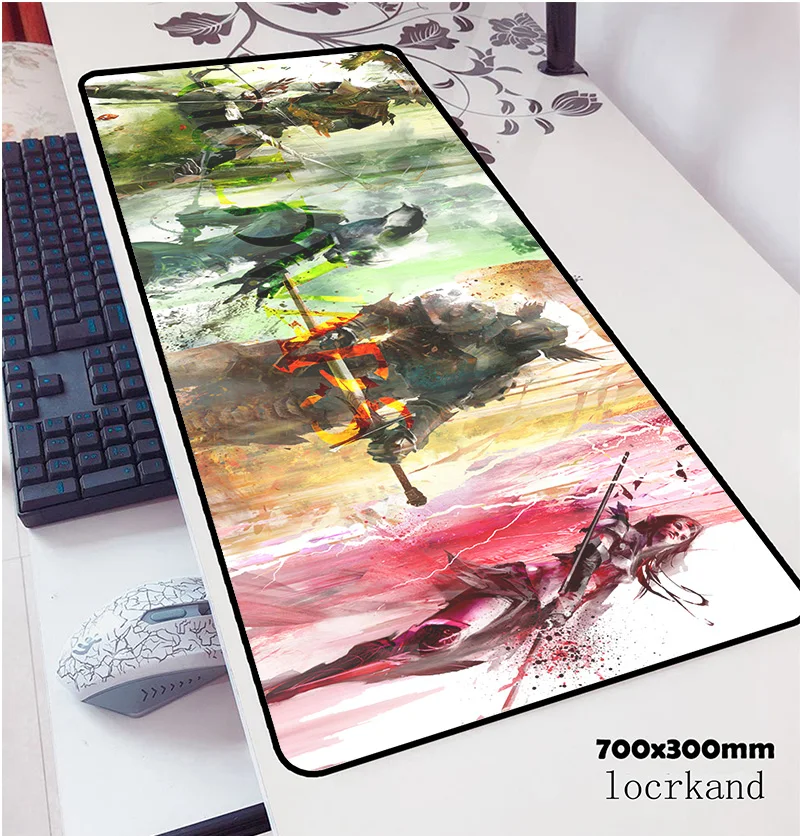 guild wars 2 mouse pad 700x300x3mm pad mouse notbook computer padmouse Popular gaming mousepad gamer to keyboard mouse mats