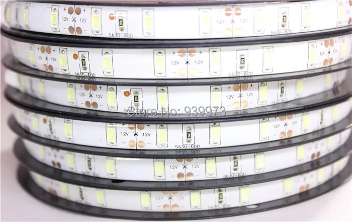 S609 Super Bright LED Strip Light 5630 Luminaria High Power 300 LED 5M Christmas Lighting Cold/warm white Waterproof  5M/lot