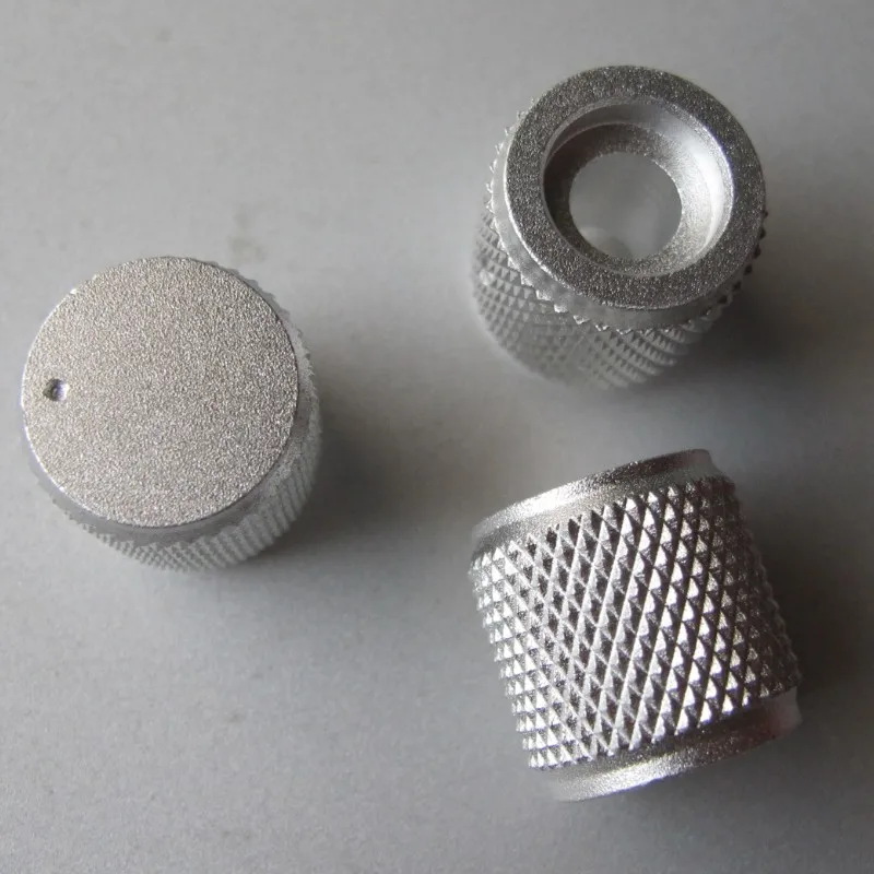 2pcs/lot Columnar knurl aluminum amplifier knob diameter 15 mm height 15 mm