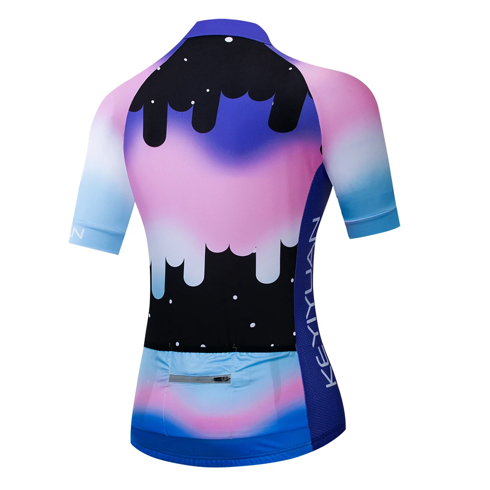 2019 Keyiyuan Spring and Summer New Road Cycling Equipment Quick-drying Women's Gradient Short-Sleeve Top