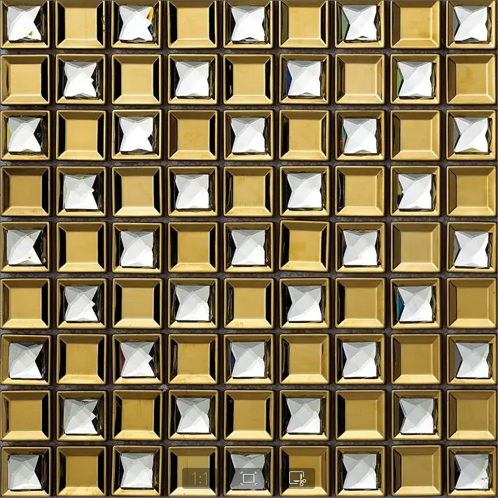 

New style stainless steel metal mosaic tile kitchen backsplash bathroom shower background decorative wall bedroom wallpaper