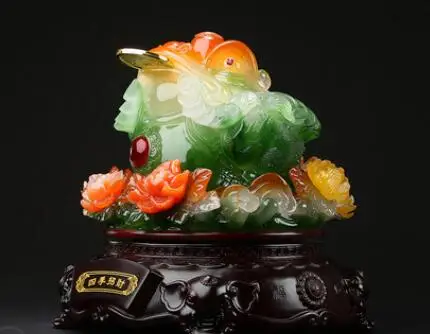 

Excellent creativity Toad Animal three-legged golden toad is big three-legged cicada toad in the living room decoration shop