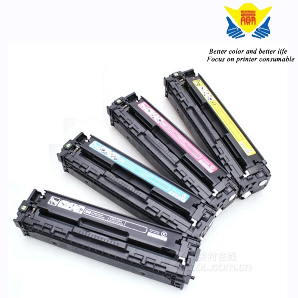 single sell compatible toner cartridge CE320A 321A 322A 323A for HPs color laserjet CM1415 Promotion 1pc toner