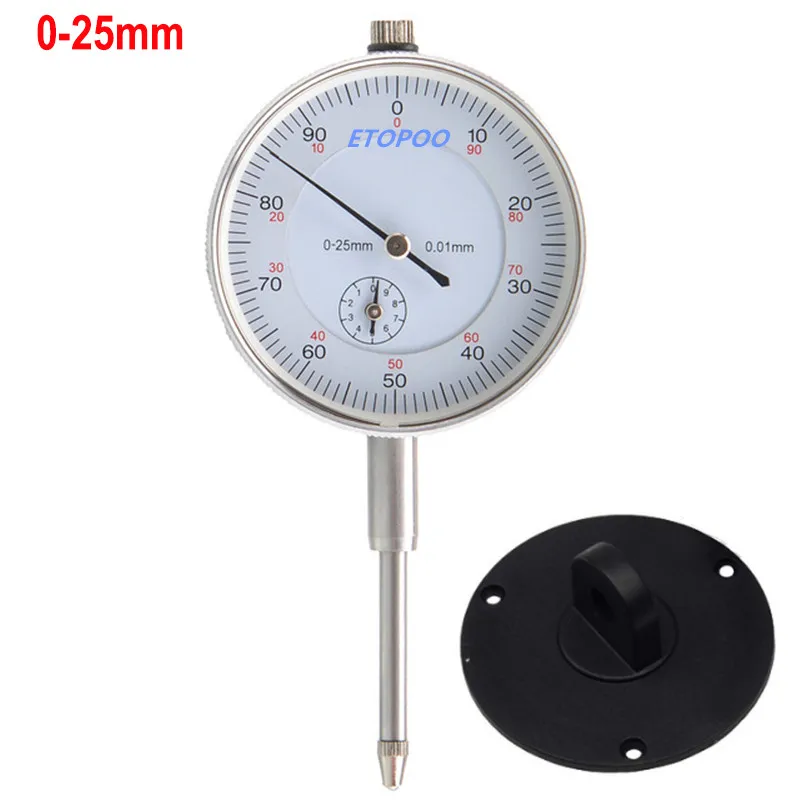 0-10mm 0-25mm 0-30mm 0.01mm Dial Indicator Gauge Meter Precise Indicator Gauge measure instrument Tool dial gauge micrometer