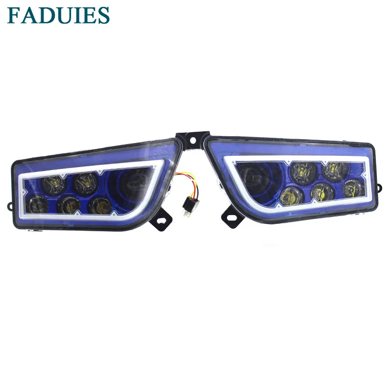 

FADUIES 2015-2017 POLARIS RZR 1000 XP / For 2015-2016 RZR 900 - Blue LED HALO HEADLIGHTS KIT- Angel Eye