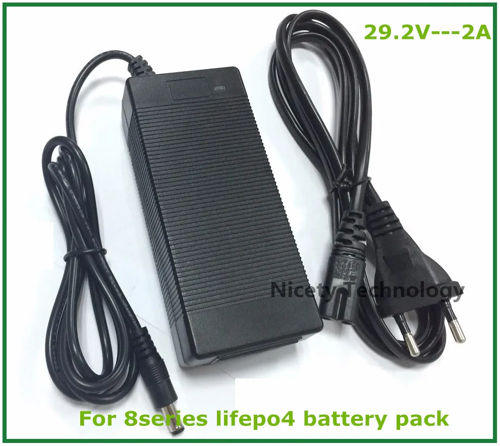 24V charger 29.2V 2A charger 29.2V LiFePO4 Battery Charger  For 8S 24V LiFePO4 Battery Pack