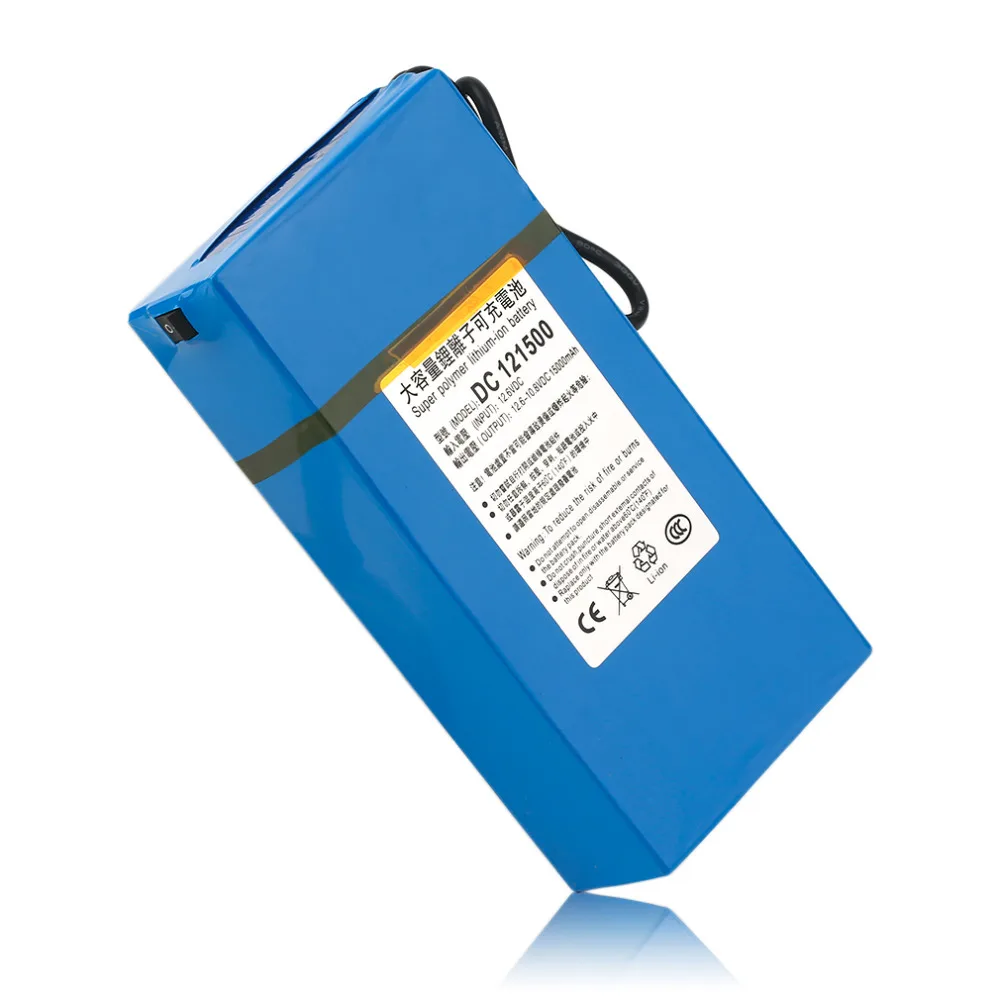 GTF DC 12V 15000mAh Powerful Rechargeable Li-ion Battery Backup Li-ion Battery For CCTV Camera Wireless Transmitter