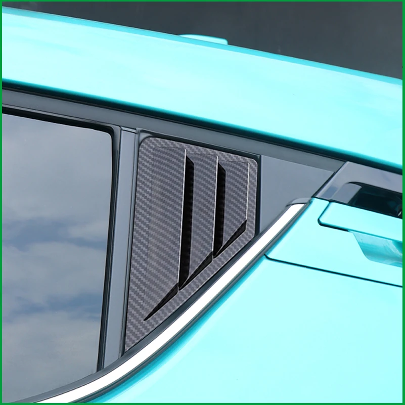 

For Toyota CH-R CHR 2016 2017 2018 ABS Rear Window Blind shades Louver Frame Sill Molding Cover Sticker Trim Car-Styling