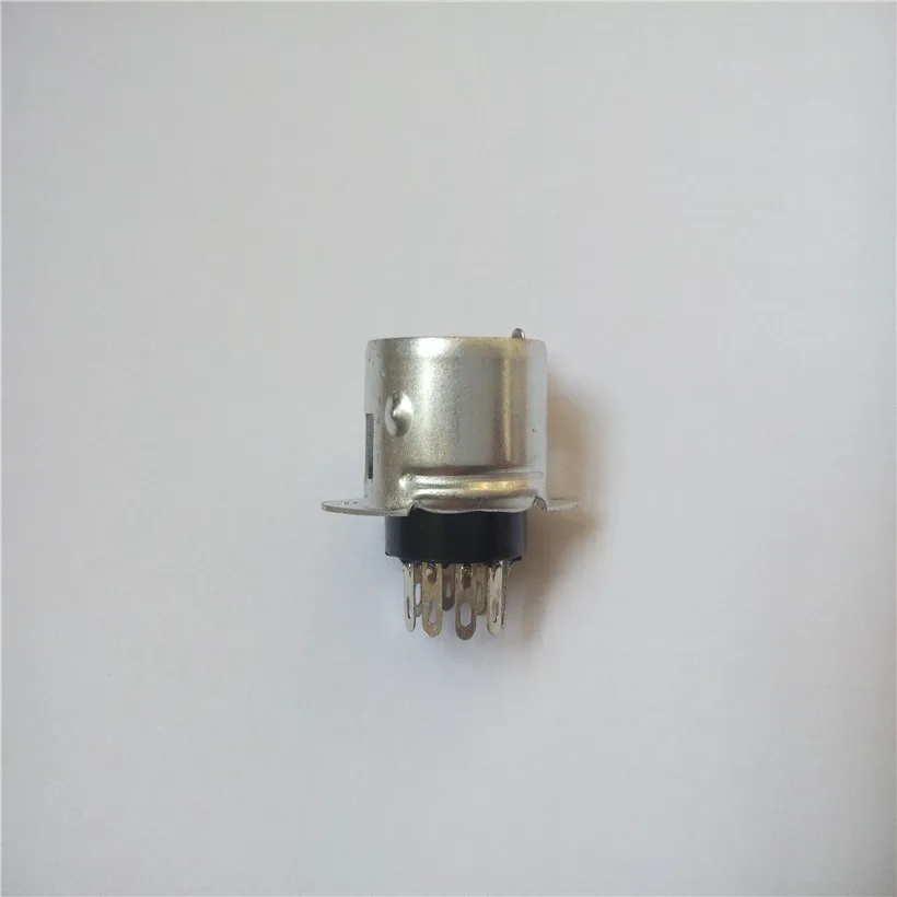 15pcs ceramic tube socket seat PCP9-1 9 pin seat tube socket silver foot for 12AX7 tube amplifier