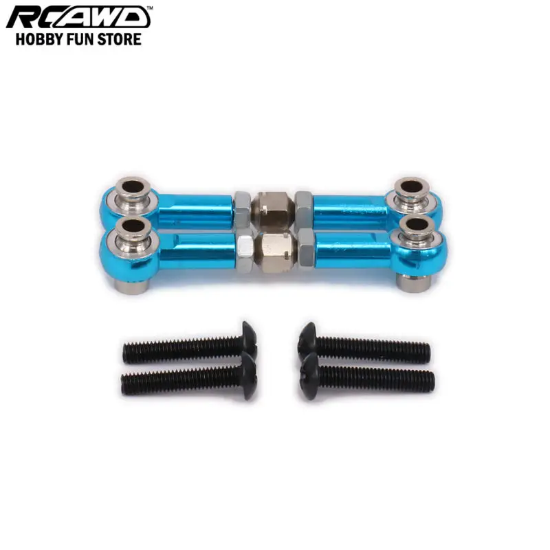 RCAWD HPI RS4 Adjustable Tie-Rod Turnbuckle Arm Steering Servo Link For Rc Hobby Car 1/10 HPI RS4 113696 Alloy Aluminum 6061-T6