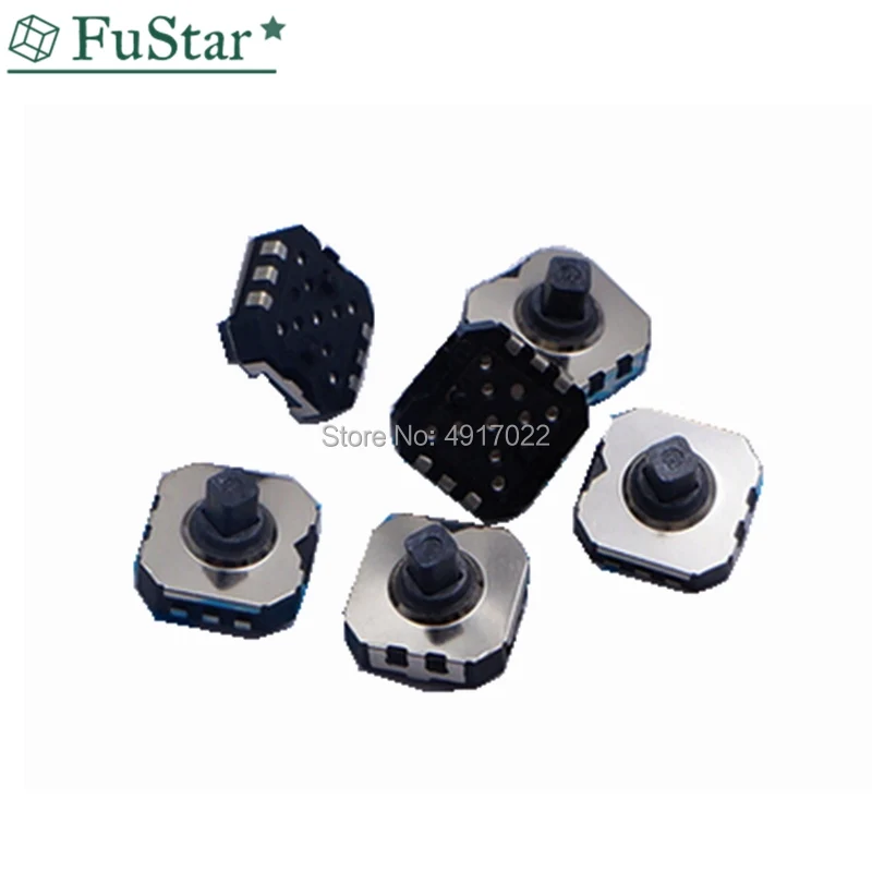 5pcs 7mm x 7mm 6 Pin 5 Way Momentary Pushbutton PCB SMD SMT Tactile Switch 7*7 5 way Switch Mobile Navigation Key Mobile Switch