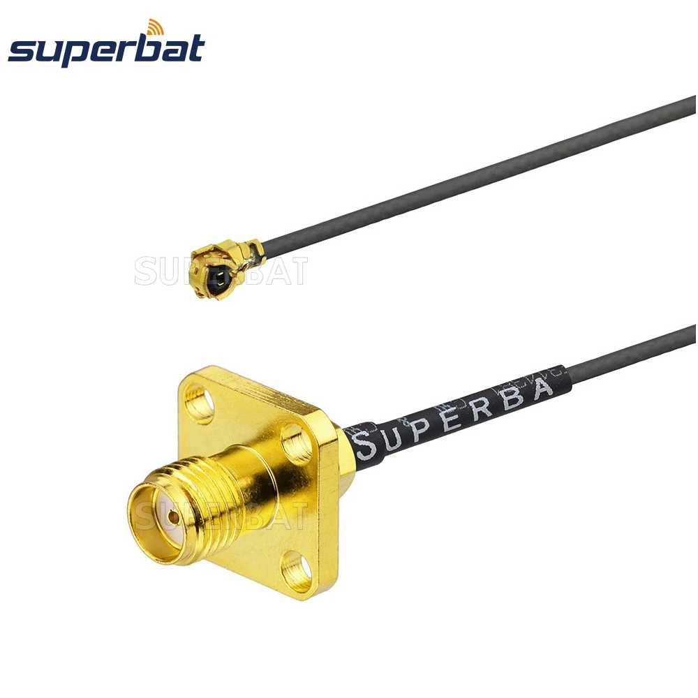 

Панельный разъем Superbat IPX/U.FL на гнездо SMA, Соединитель с фланцем, отрезок 1,13 мм, антенный кабель 20 см, 8 дюймов для беспроводной связи