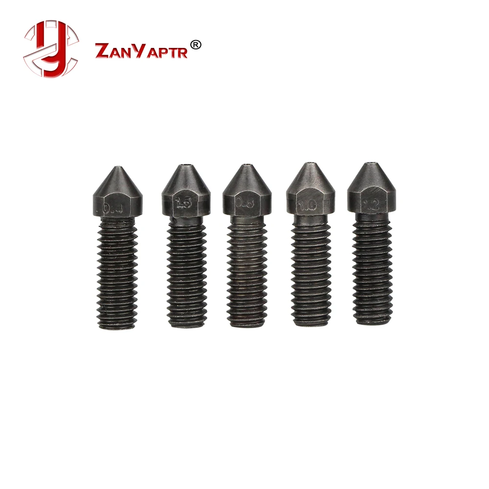 

Volcano Nozzle Hardened steel 0.4 0.8 1.0 1.2 1.5mm Hotend Extruder Super hard For 1.75MM Filament 3D Printer