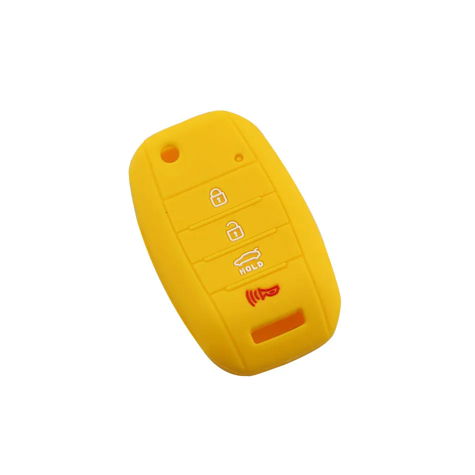 3 4 Buttons Silicone Remote Folded Key Protector Case Cover for Kia Sorento Carens K2 K3 K4 K5 Protection Cover