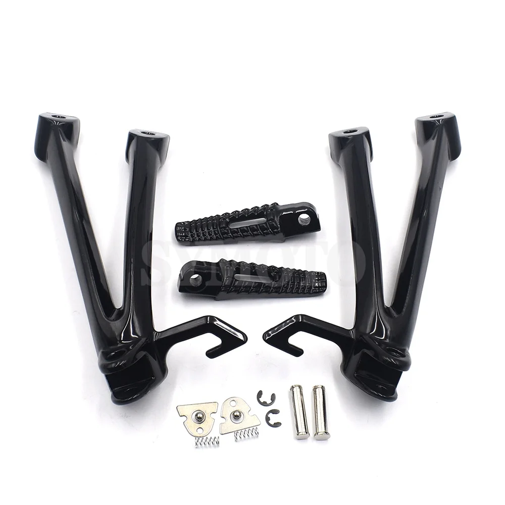 Motorcycle Footrest Set Rear Foot Pegs Bracket Mount For Suzuki GSXR600 GSXR750 2006 2007 GSXR 600 750 K6 K7