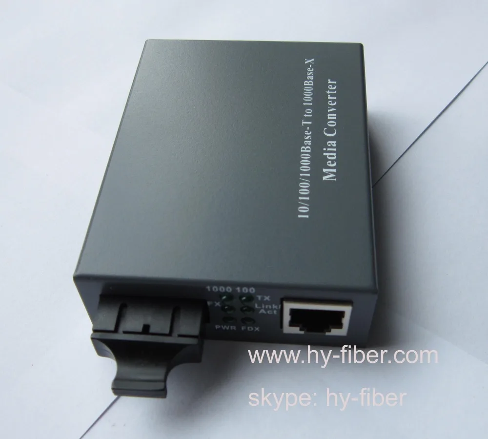 Media Converter 10/100/1000M SM Dual Fiber 1550nm 80km SC port and one RJ45 port