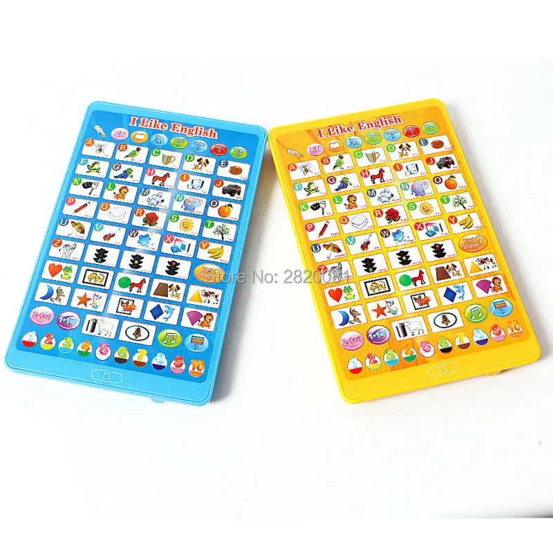 

English language multifunction tablet computer toy,learning Word + Letter + Shape + Number kid education puzzle Y-pad toy