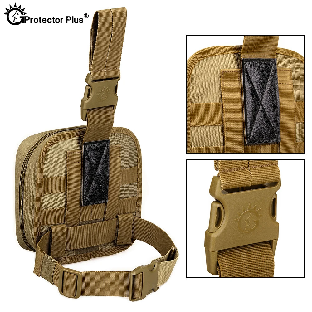 PROTECTOR PLUS Leg bag Tactical leg pouch West bag  Medical pouch MOLLE system First aid set storage pouch