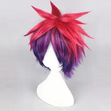 Multicolor Short Fluffy Cosplay Wig 30cm #2
