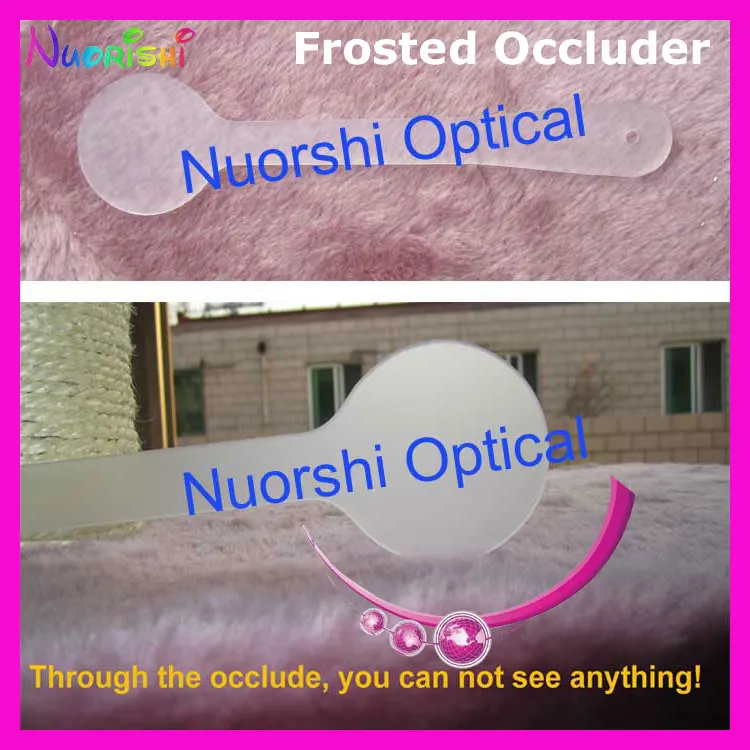 1pcs Professional Frosted Translucent Acrylic Ophthalmic Eye Occluder Eye Exam Tool 205B