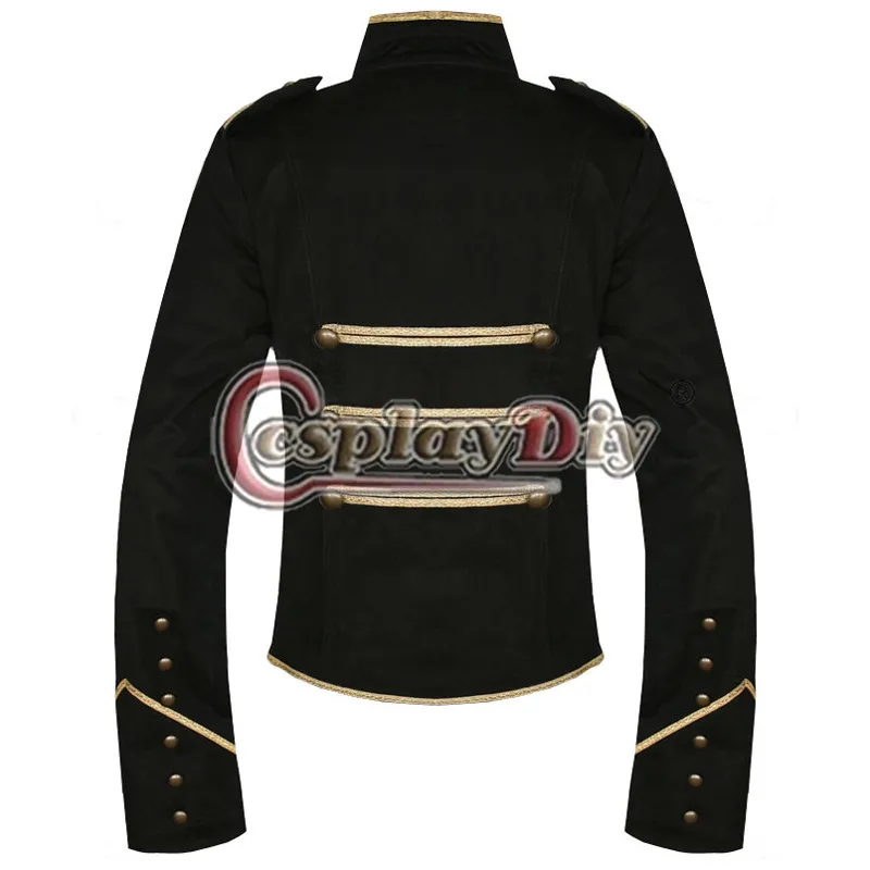 Black Gold Jacket My Chemical Romance Parade Military Coat For Halloween Costume D0910