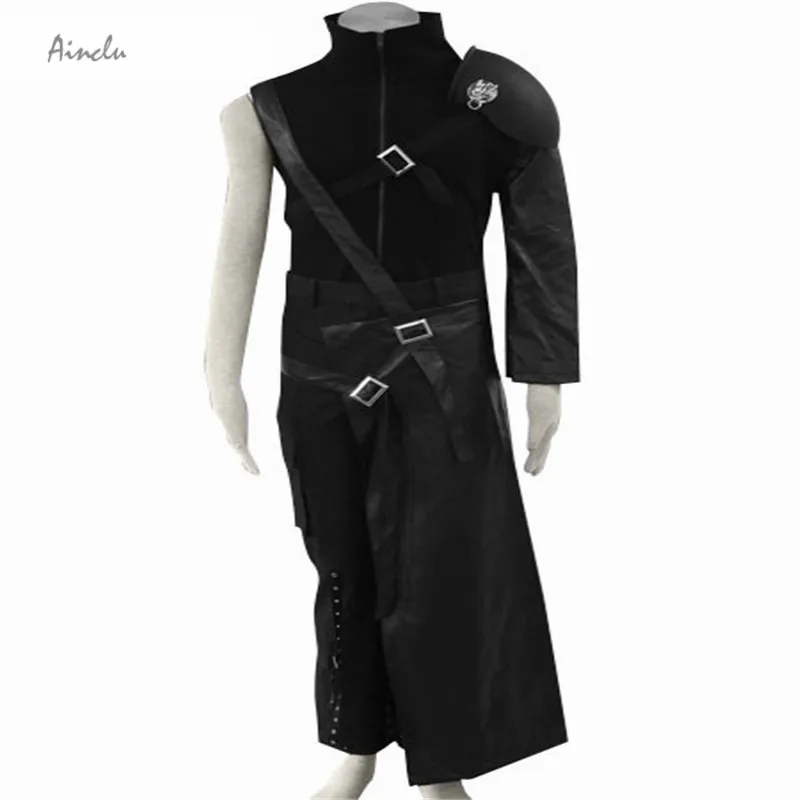 Ainclu Free Shipping New Black Final Fantasy VII Cloud Cotton Cosplay Brand Costumes